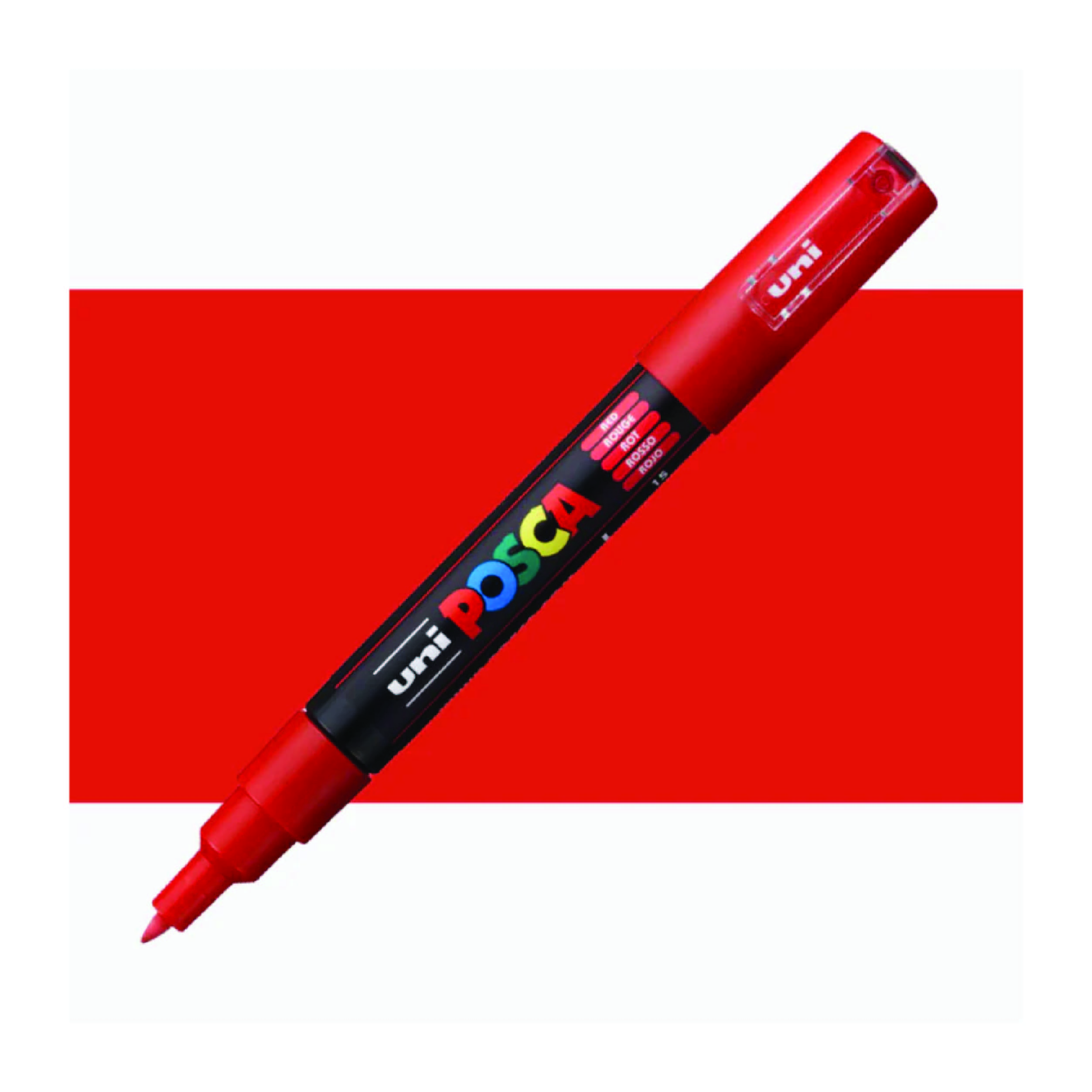 Marker Extra Fine Cone Tip 0.7-1.0mm Red POSCA Uni